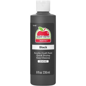 Acrylic Paint 8oz Apple Barrel Black