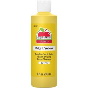 Acrylic Paint 8oz Apple Barrel Bright Yellow