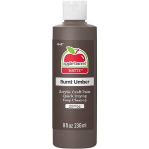 Acrylic Paint 8oz Apple Barrel Burnt Umber