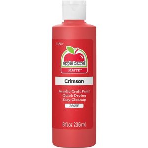 Acrylic Paint 8oz Apple Barrel Crimson